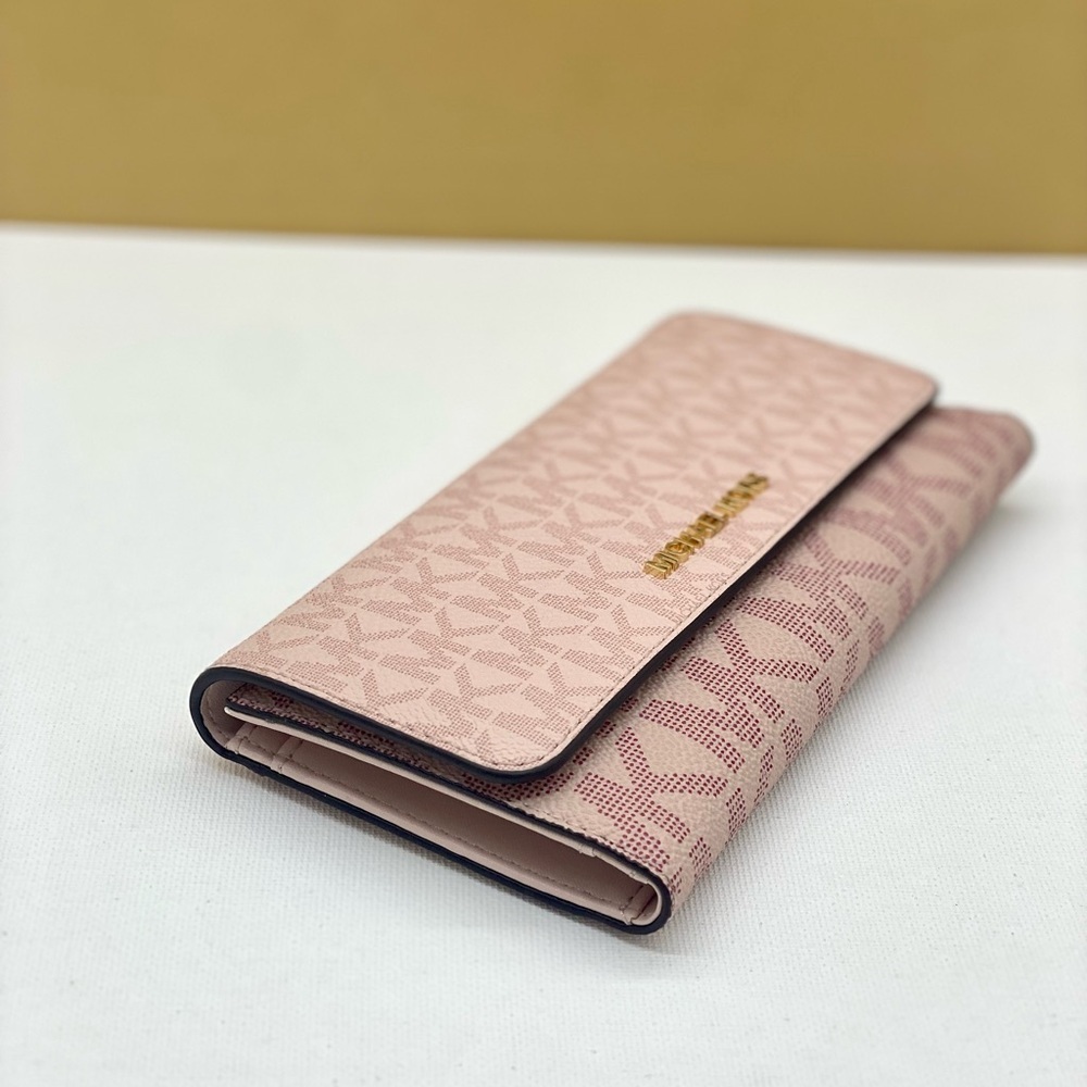 Michael Kors Jet Set Large Signature Logo TriFold Wallet - Picture 7 of 10
